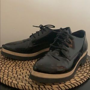 Forever 21 black faux leather shoes